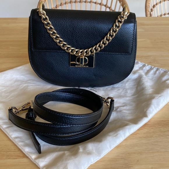 Kate Spade ♠️ Greenwood place Rita black handbag with strap and gold chain - Picture 4 of 17